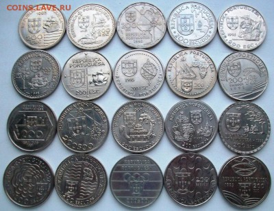коллекция Португалия 200 100 эскудо 25шт. без повторов - 100_4063