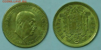 Испания, 1 песета, 7 шт., с 1р. до 06.12.2015г. 22-00 - 1-1966.JPG