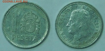 Испания, 1 песета, 7 шт., с 1р. до 06.12.2015г. 22-00 - 1-1988.JPG