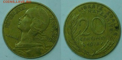 Франция, 20 сантим, 10 шт., с 1р., до 06.12.2015 22-00 - 1978.JPG