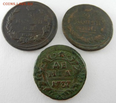 2 копейки 1816, 1819 и деньга 1737 г. до 22.00 ч. 4.12.2015 - 2_2_Д_Р
