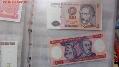 ПЕРУ2 шт ,Бразилия 100,Венесуэла UNC  до   6.12  в 21-10 мсК - ........18.11.2015.....ггг 484.JPG