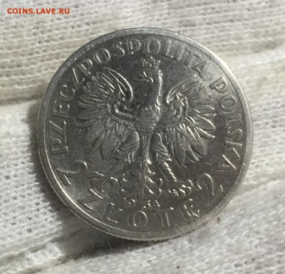Польша 2 злотых 1934. НЕЧАСТЫЙ ГОД до 4.12. в 22:15 - 2 (1)