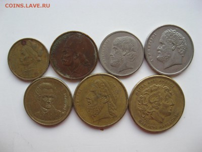 7 монет Греции до 22.00 06.12.15 - 18