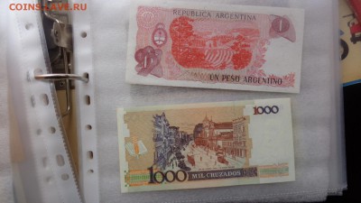 АРГЕНТИНА 1 песо,БРАЗИЛИЯ 1000   UNC в 21-20 мСК 7 го - ........18.11.2015.....ггг 502.JPG