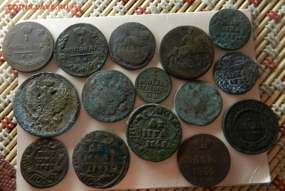 15 монет РИ (1731-1903) -  на чистку - до 03.12.15 по МСК - tQHCEhC