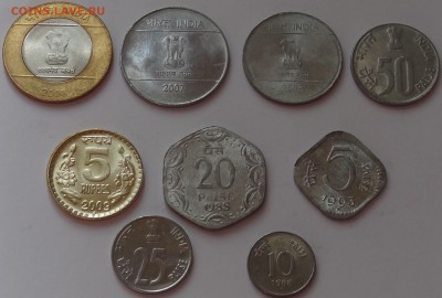Фикс Индия набор монет 1988 - 2008 год - 9 шт. - DSC06508.JPG