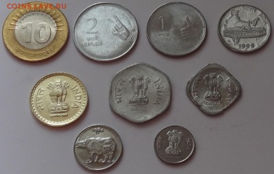 Фикс Индия набор монет 1988 - 2008 год - 9 шт. - DSC06516.JPG
