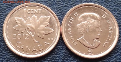 Фикс Канада 1 цент 2012 год Последний год Чеканки - Канада 1 цент 2012 год Последний год Чеканки!!!.JPG