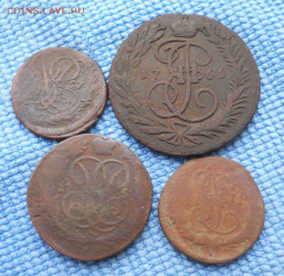 Лот монет Елизаветы и Екатерины - DSCN3025.JPG