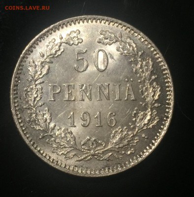50 пенни 1916 UNC до 7.12. в 22:15. - 1