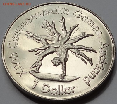 Фикс Новая Зеландия 1 доллар 1989 год Гимнастика - DSC06680.JPG