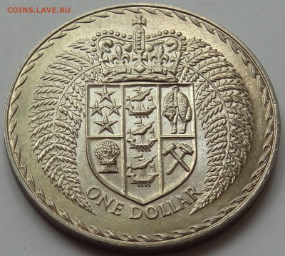 Фикс Новая Зеландия 1 доллар 1971 год UNC - DSC06653.JPG