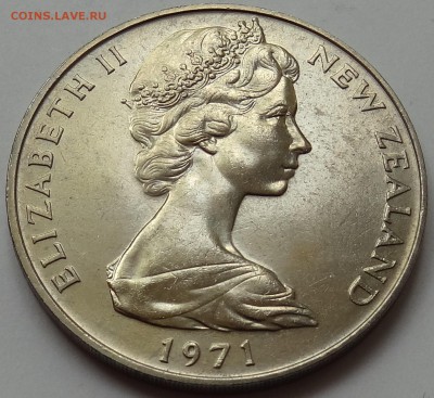 Фикс Новая Зеландия 1 доллар 1971 год UNC - DSC06654.JPG