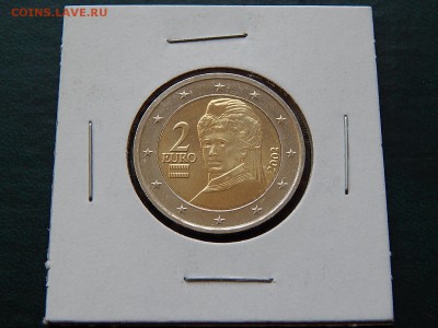 2 ЕВРО Австрия 2002 Биметал (UNC) - DSCN4723.JPG