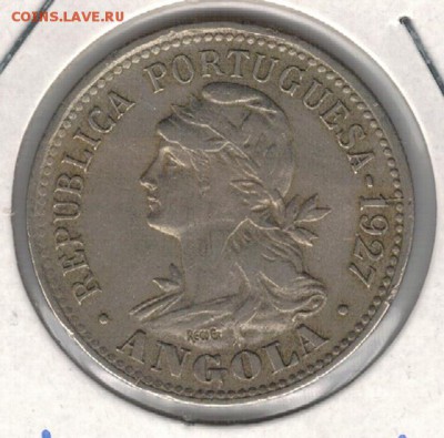 Порт.Ангола 4 макута 1927 до 07.12.15 в 22ч (Б314) - 4-па27