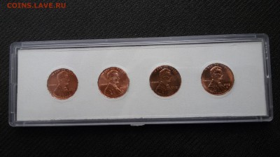 Набор 1 цент Линкольн цветная эмаль 2009(США) - 20150518_120432