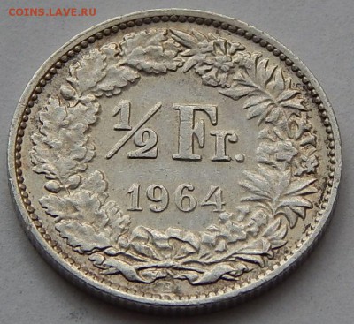 2 франка 1964, до 10.12.15 в 22:00 МСК - 3711