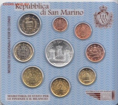 Официальный набор Евро Сан Марино 2005 (3,88+5е) до 17.12.15 - СМ 2005 4