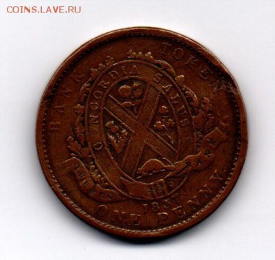 Канада 1 пении 1837. Токен - Канада1пенни1837-2.JPG