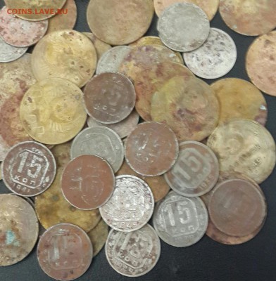 Куча пятаков, пятнашек(1949-3шт.) 74 шт.До 8.12.2015 в 22.00 - 20151204_220851-1-1