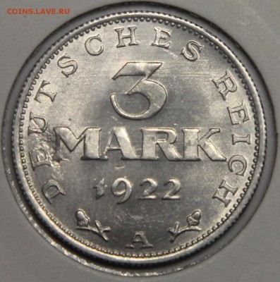 3 марки 1922 А Германия ВЕЙМАР UNC до 09.12 - IMG_5341.JPG