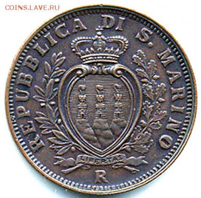 Сан-Марино_10 чентезимо 1936 UNC; до 06.12_23.00мск - 10642