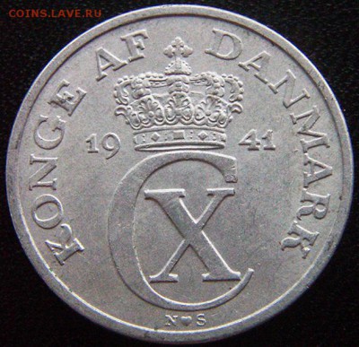Дания_5 эре 1941. Отличная сохранность; до 07.12_22.10мск - 10408
