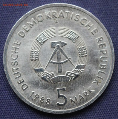С 1 руб. ГДР 5 марк 1988г. РОСТОК. КОРАБЛЬ до 12.12. в 22-00 - IMG_9091.JPG
