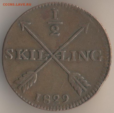 2 cкилинга 1803,1829. ОЦЕНКА. - 159