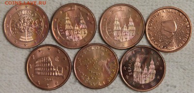 Лот евромонет UNC 39 шт без повторов до 10.12 с номинала - IMG_5485.JPG
