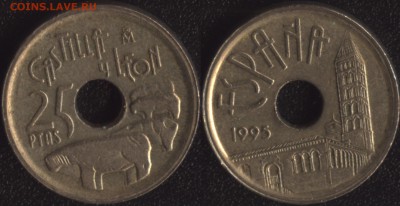 Испания 25 песет 1995 Кастилла и Леон до 22:00мск 11.12.15 - Испания 25 песет 1995 Кастилла и Леон