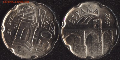Испания 50 песет 1993 Экстремадура до 22:00мск 11.12.15 - Испания 50 песет 1993 Экстремадура