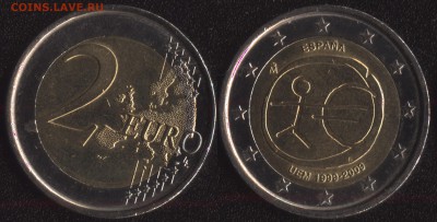 Испания 2 евро 2009 10 ЛЕТ ЕВРО до 22:00мск 11.12.15 - Испания 2009