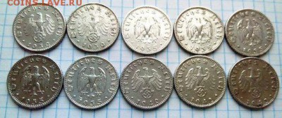 3 РЕЙХ 50 рейхпфеннигов 10 штук до 08.12.2015 в 21:30 по МСК - 2