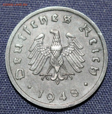 С 1 руб.ГЕРМАНИЯ под СОЮЗНИКАМИ 10 пф. 1948г. до 13.12. в 22 - IMG_9084.JPG