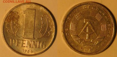 ГДР, 1 пфеннинг, по 1р., до 10.12.2015г. 22-00 мск - 1-1964.JPG