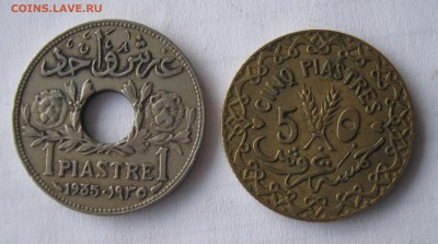 СИРИЯ 1 пиастр  1935, 5 пиастров 1936. ХОРОШИЕ. - 014.JPG