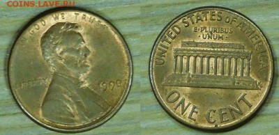 США, 1 цент, 10 шт. по 1р., до 10.12.2015 г., 22-00 - 1990.JPG