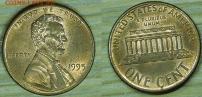 США, 1 цент, 10 шт. по 1р., до 10.12.2015 г., 22-00 - 1995.JPG