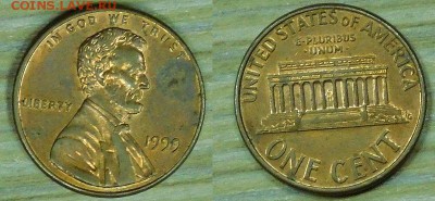 США, 1 цент, 10 шт. по 1р., до 10.12.2015 г., 22-00 - 1999.JPG
