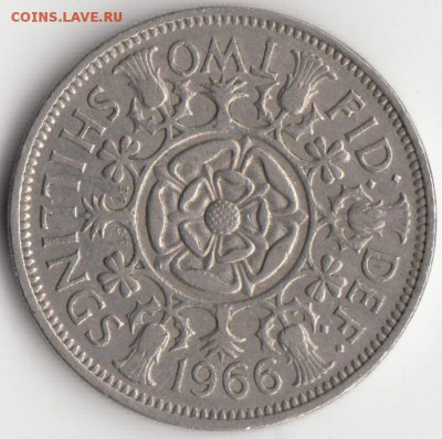 Великобритания 2 шилинга 1966 до 12.12.2015 - 35.1