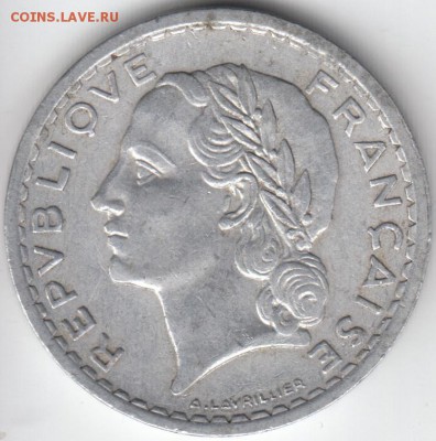 Франция 5 франков 1947 до 12.12.2015 - 37.2