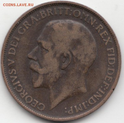 Великобритания 1 пенни 1912 до 12.12.2015 - 40.2