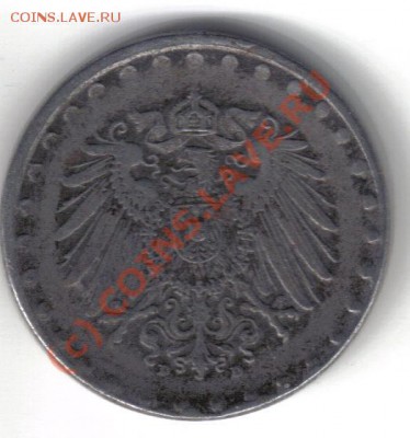 Германия 10 пфенниг 1916D до 19.09 21.00мск - Германия 10 пфенниг 1916 D-2