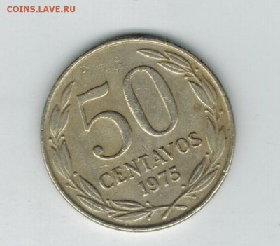 Чили 50 центаво 1975  до 10.12.15   22-00 - 1 8