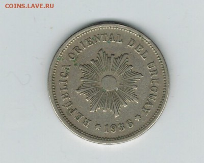 Уругвай 5 сантимес 1936 до 10.12.15   22-00 - 1 15