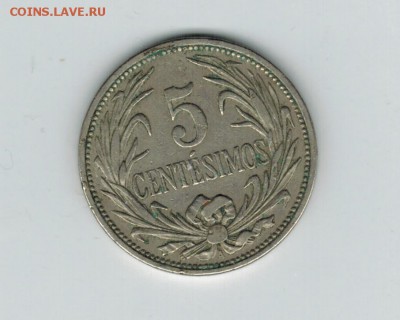 Уругвай 5 сантимес 1936 до 10.12.15   22-00 - 1 5