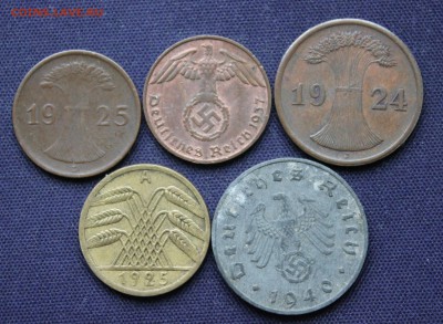 С 1 руб. ГЕРМАНИЯ 1,2,5 и 10 пфеннигов 5 монет до 14.12. - IMG_9018.JPG