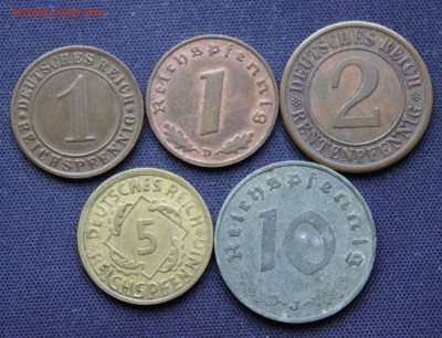 С 1 руб. ГЕРМАНИЯ 1,2,5 и 10 пфеннигов 5 монет до 14.12. - IMG_9017.JPG